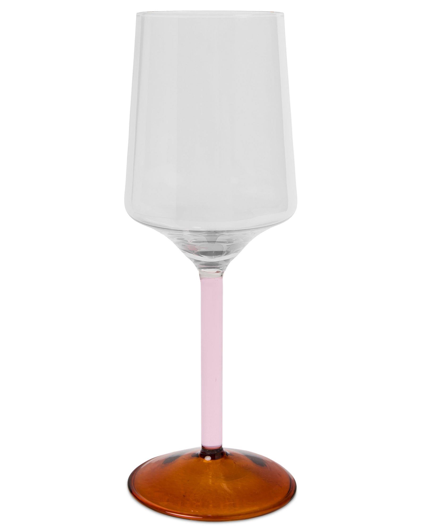 KIP & CO - VINO GLASS 2P SET - MARSHMALLOW AND MARMALADE