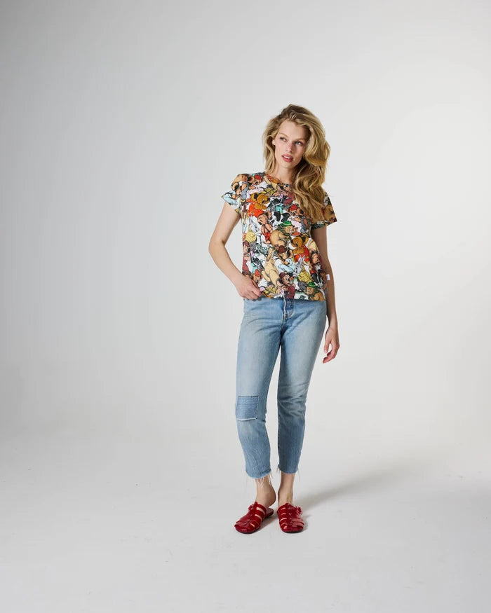 KIP & CO X BLINKY BILL - ADULT ORGANIC COTTON T-SHIRT - BLINKY BILL AND FRIENDS