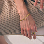 LINDA TAHIJA - GOLD MINI AMORE BRACELET