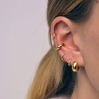 LINDA TAHIJA - STAPLE EAR CUFF - GOLD