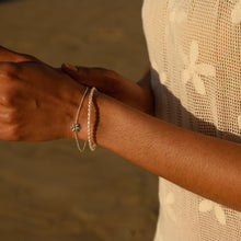 Load image into Gallery viewer, LINDA TAHIJA - SILVER DAISY BRACELET
