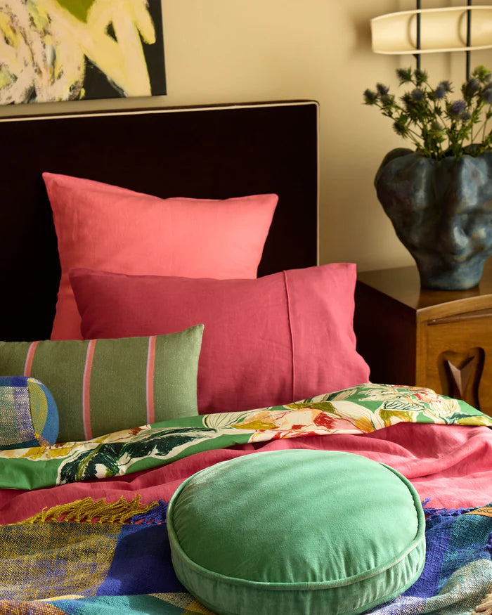 KIP & CO - BAROQUE ROSE LINEN STANDARD PILLOWCASE 2P SET