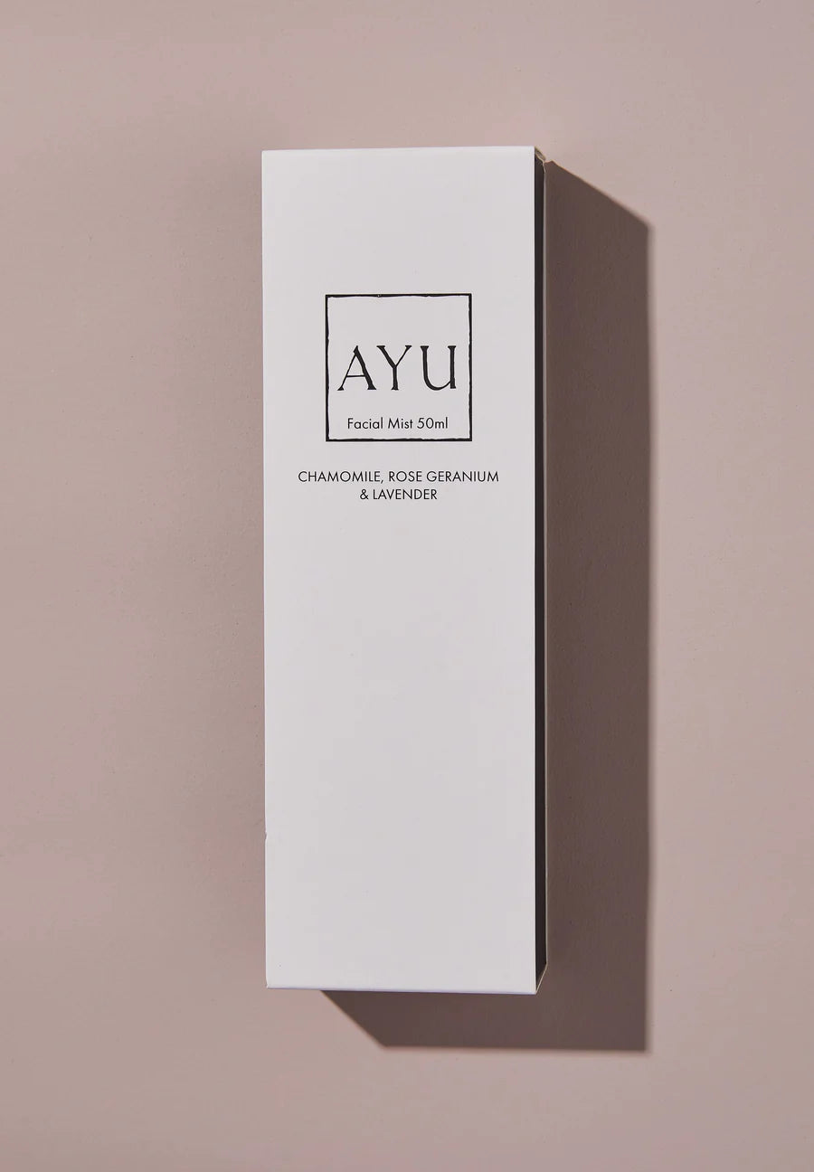 AYU - FACIAL MIST - CHAMOMILE, LAVENDER & ROSE GERANIUM