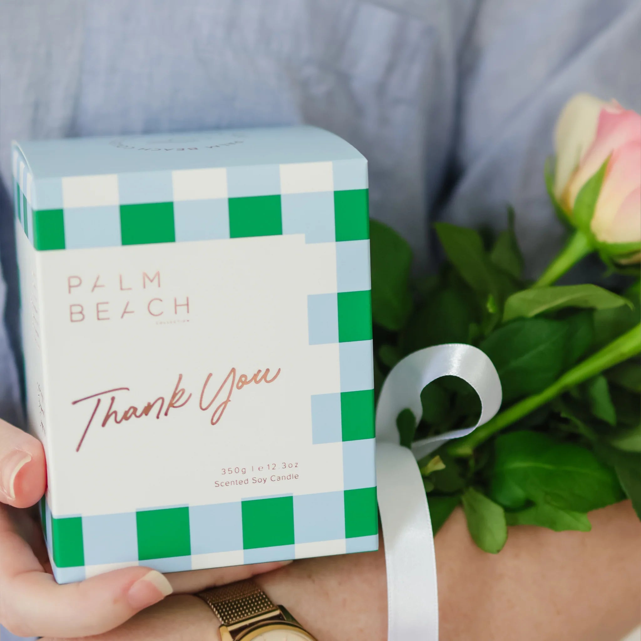 PALM BEACH COLLECTION - THANK YOU SCENTED CANDLE 350g