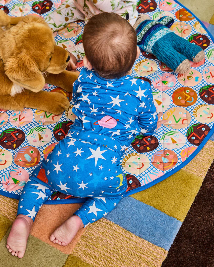 KIP & CO - STAR & MOON ORGANIC DROP CROTCH PANT