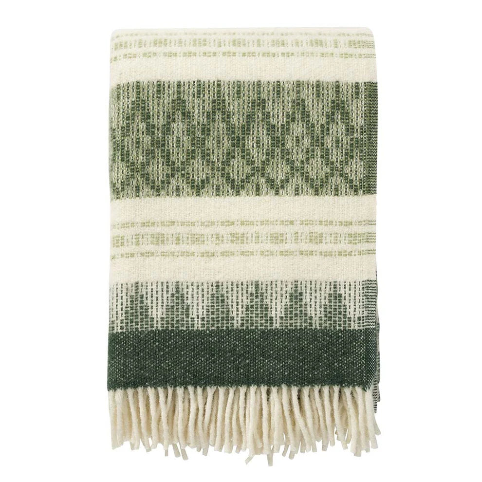 KLIPPAN - FREJA WOOL BLANKET - WOOD