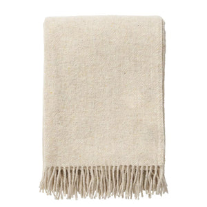 KLIPPAN - EARTH WOOL BLANKET - CREME