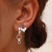 Load image into Gallery viewer, TONIMAY - VENUS RHODOLITE SILVER EARRINGS
