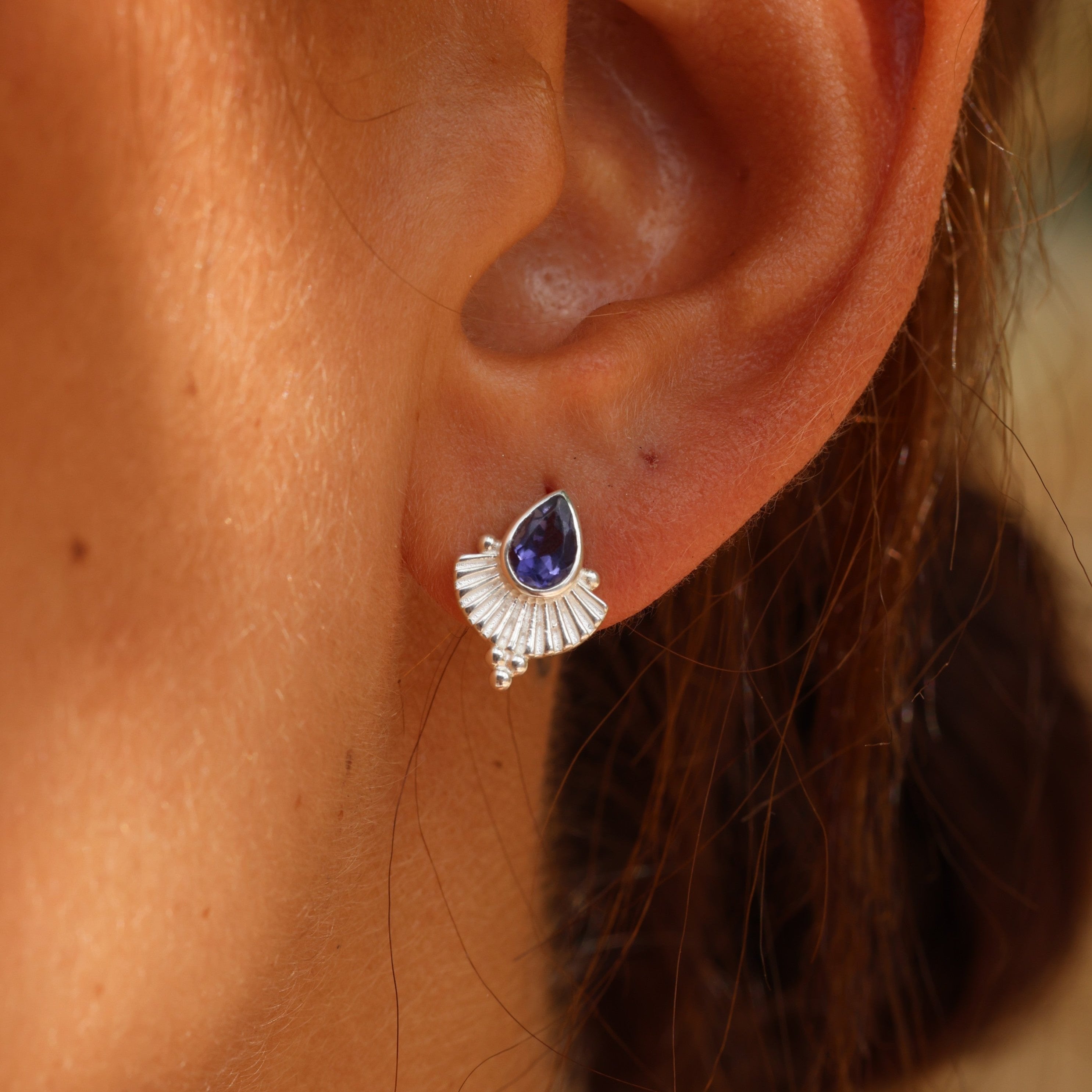 TONIMAY - VENUS IOLITE SILVER EARRINGS