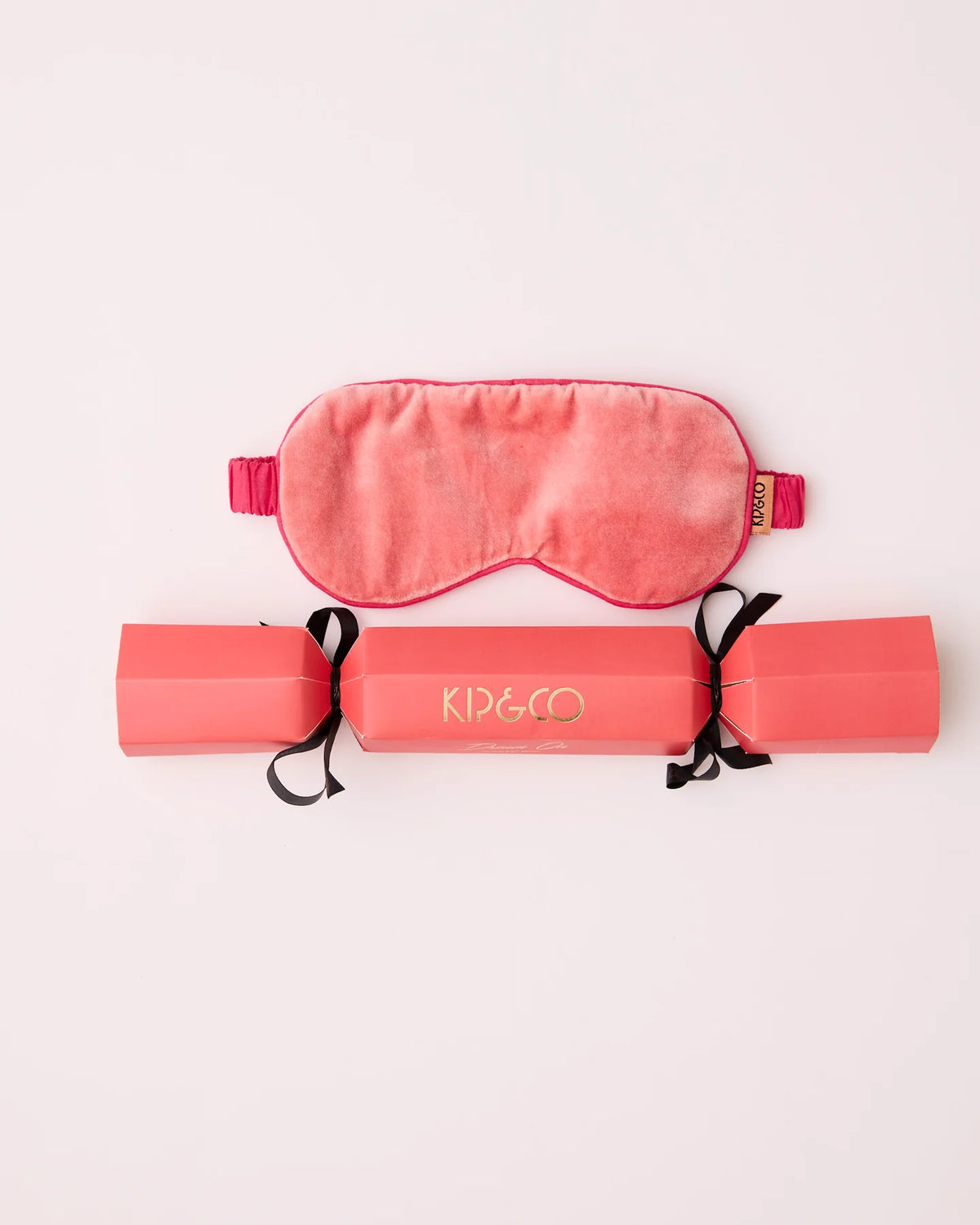 KIP & CO - VELVET EYE MASK - STRAWBERRY