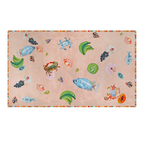 WANDERING FOLK - ANNIE EVERINGHAM TABLECLOTH - PASTEL SEA