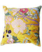KIP & CO - EMBROIDERY CUSHION - ABUNDANCE MARIGOLD