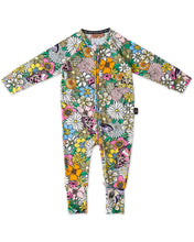 Load image into Gallery viewer, KIP &amp; CO - ORGANIC LONG SLEEVE ZIP ROMPER - BLISS FLORAL
