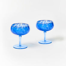 Load image into Gallery viewer, BONNIE &amp; NEIL - DOTS COUPES (SET OF 2) - BLUE
