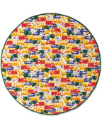 KIP & CO - ORGANIC COTTON QUILTED PLAY MAT - BIG WHEELS