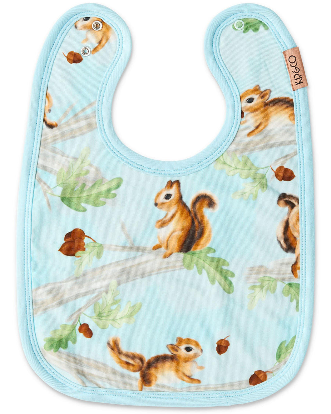 KIP & CO - ORGANIC COTTON BIB - SQUIRREL SCURRY