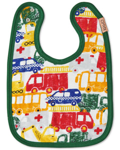 KIP & CO - ORGANIC COTTON BIB - BIG WHEELS