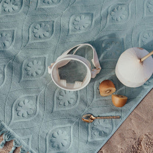 WANDERING FOLK - DAISY BEACH TOWEL - PEPPERMINT