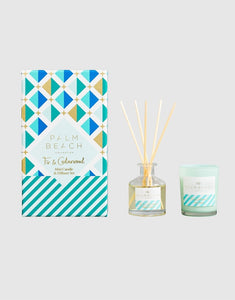 PALM BEACH COLLECTION - MINI CANDLE & DIFFUSER GIFT PACK - FIR & CEDARWOOD