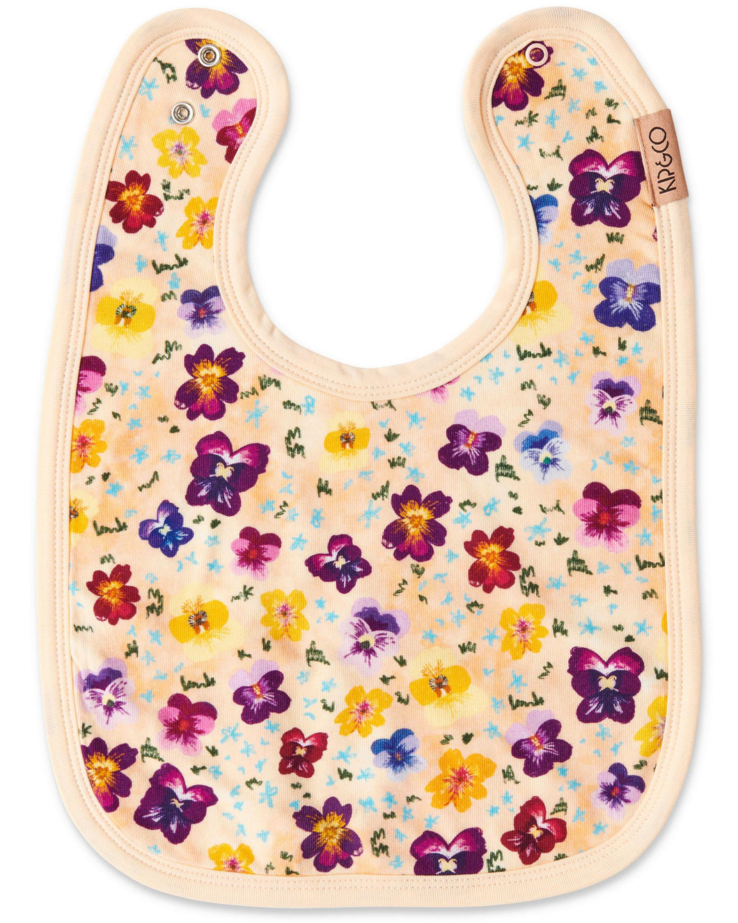 KIP & CO - ORGANIC COTTON BIB - PANSY