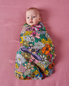 KIP & CO - BAMBOO SWADDLE - BLISS FLORAL