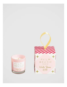 PALM BEACH COLLECTION - EXTRA MINI CANDLE HANGING BAUBLE - WINTER BERRIES