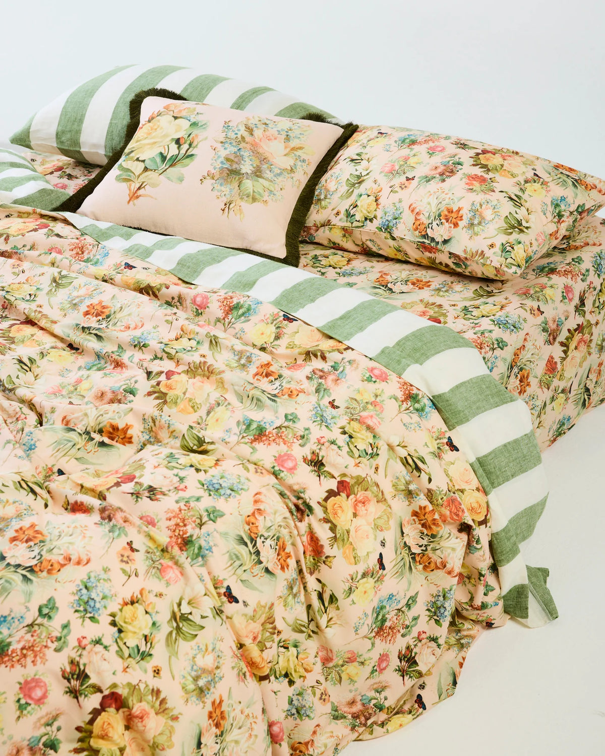 KIP & CO x ROMANCE WAS BORN - ORGANIC COTTON KING QUILT COVER - SECRET GARDEN (Copy)