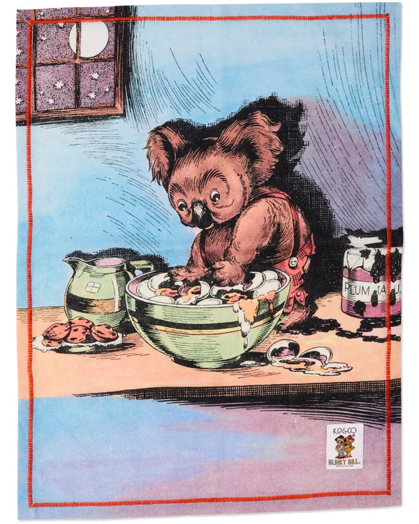 KIP & CO X BLINKY BILL - TEA TOWEL - LATE NIGHT SNACK