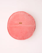 KIP & CO - VELVET PEA CUSHION - PEACH BLOSSOM