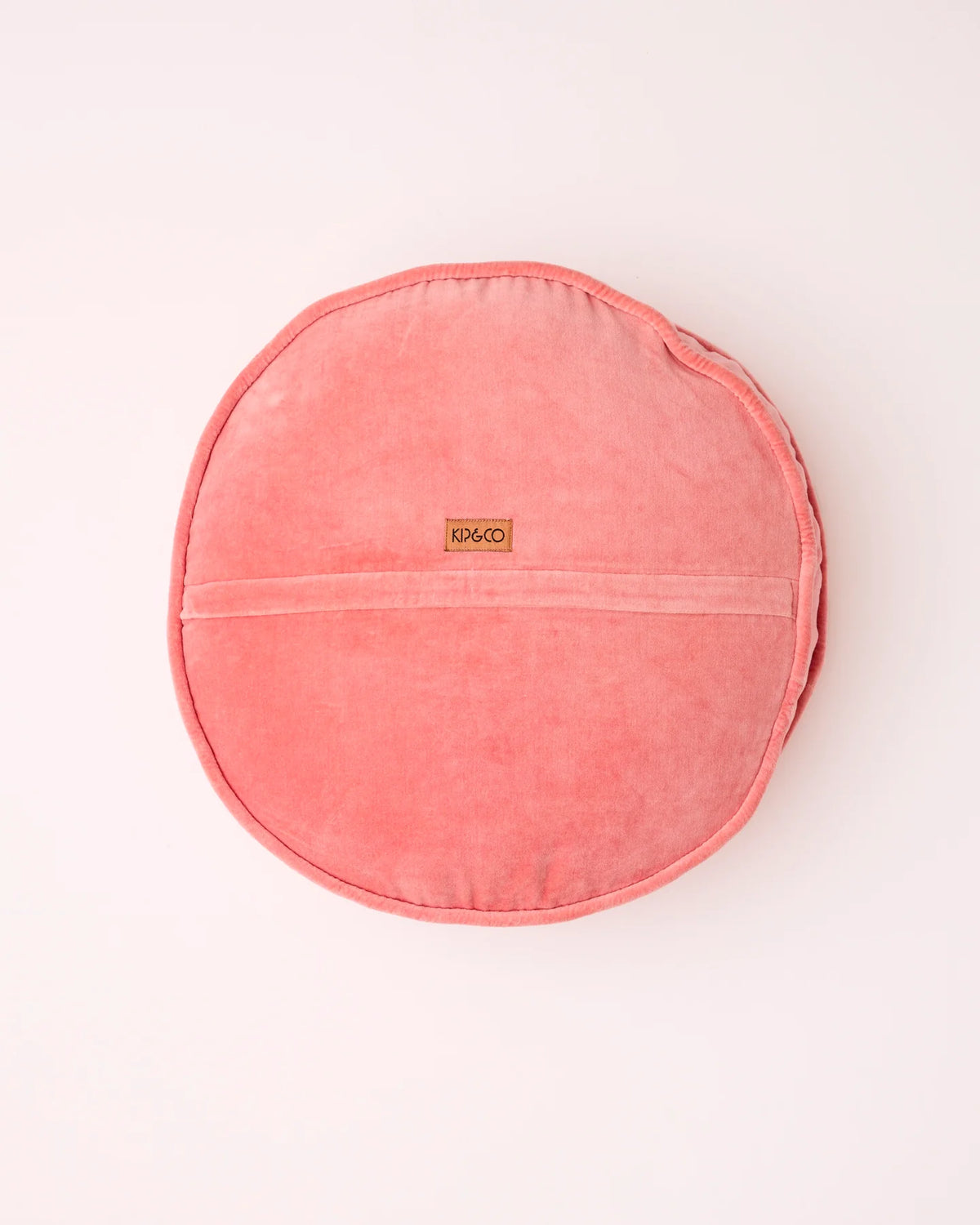 KIP & CO - VELVET PEA CUSHION - PEACH BLOSSOM