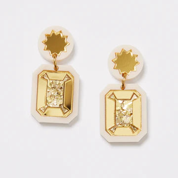 MARTHA JEAN - BRILLIANT DROP EARRINGS - GOLD