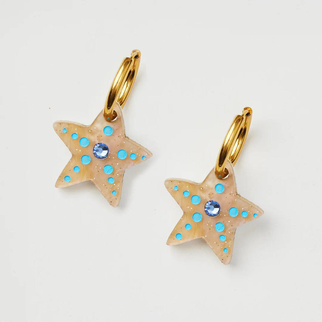 MARTHA JEAN -SEA STARS EARRINGS - GOLD