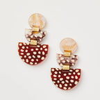 MARTHA JEAN - BOAT EARRINGS - BROWN