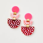MARTHA JEAN - BOAT EARRINGS - PINK
