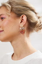 MARTHA JEAN - BOAT EARRINGS - BROWN