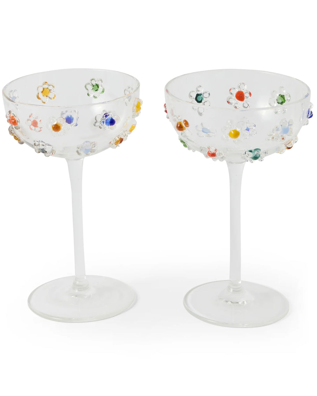 KIP & CO X ROMANCE WAS BORN - COCKTAIL GLASS 2P SET - FLOWER POWER