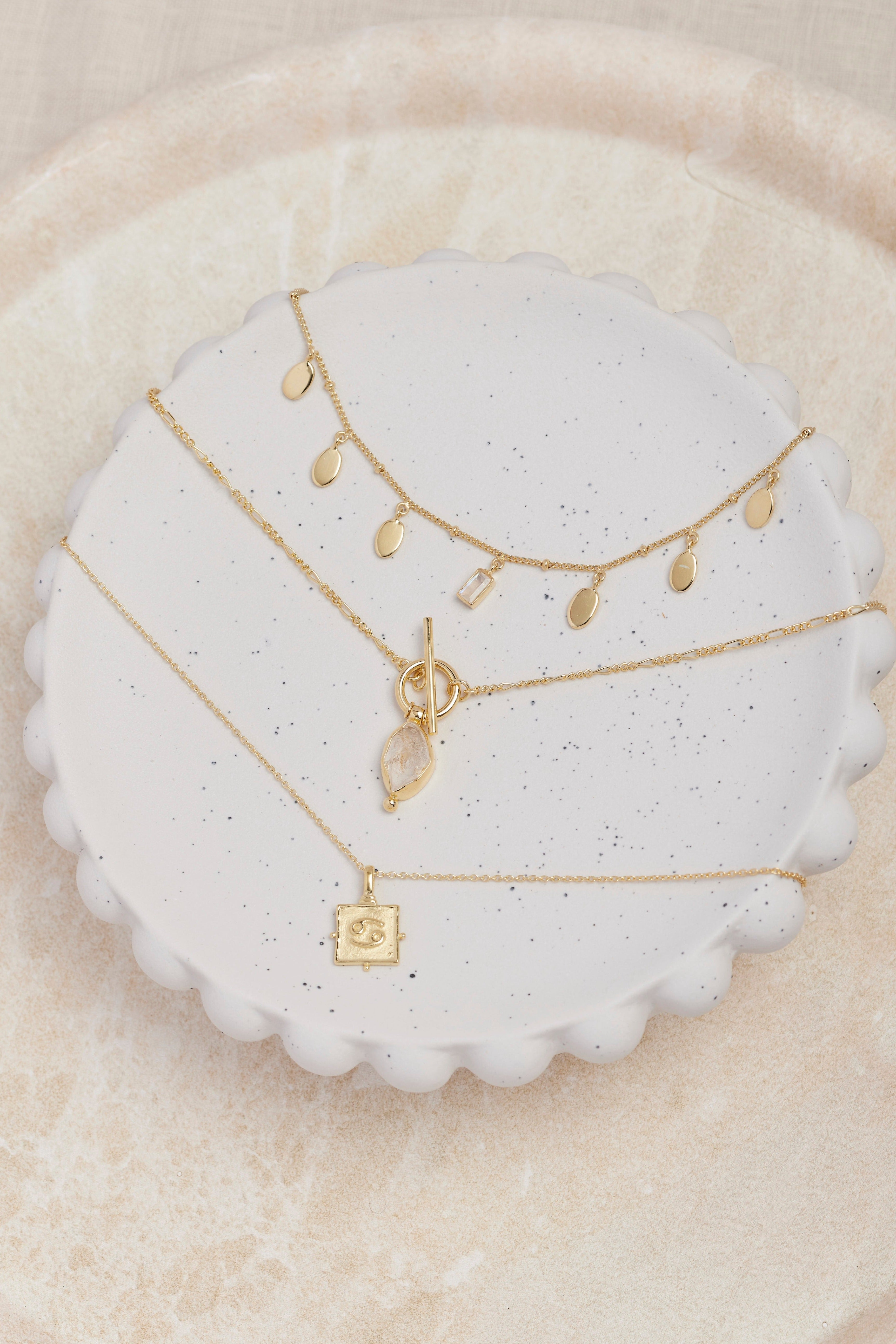 TONIMAY - HERKIMER DIAMOND GOLD NECKLACE