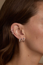 TONIMAY - TEXTURED TOPAZ SILVER HUGGIES