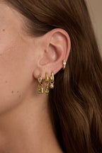 TONIMAY - TEXTURED TOPAZ GOLD HUGGIES