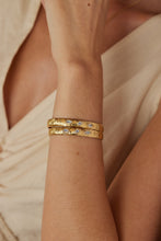 Load image into Gallery viewer, TONIMAY - CORONET MOONSTONE GOLD CUFF
