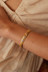 TONIMAY - CORONET MOONSTONE GOLD CUFF