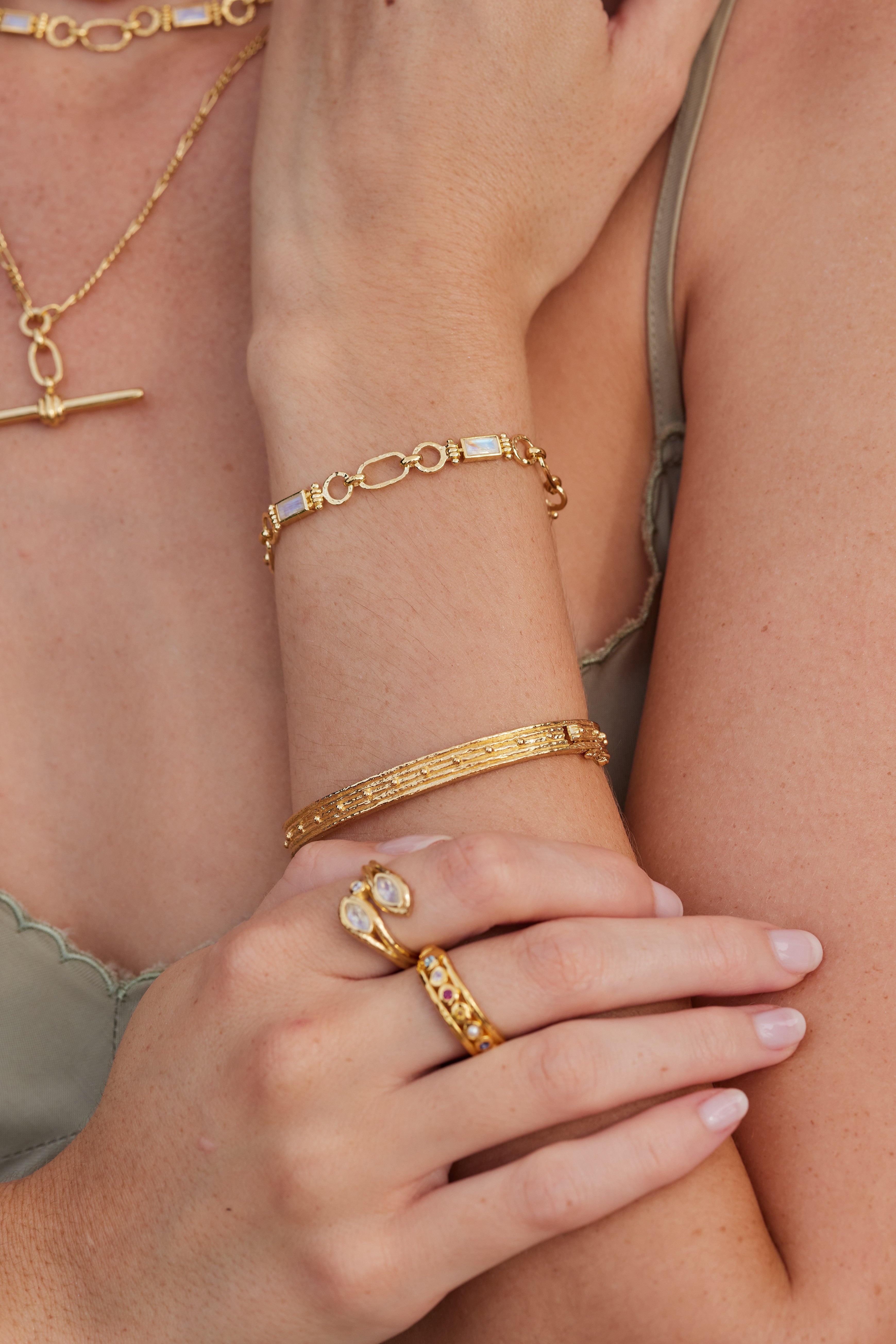 TONIMAY - PETRA MOONSTONE GOLD BRACELET