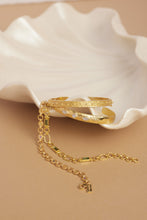 Load image into Gallery viewer, TONIMAY - CORONET MOONSTONE GOLD CUFF
