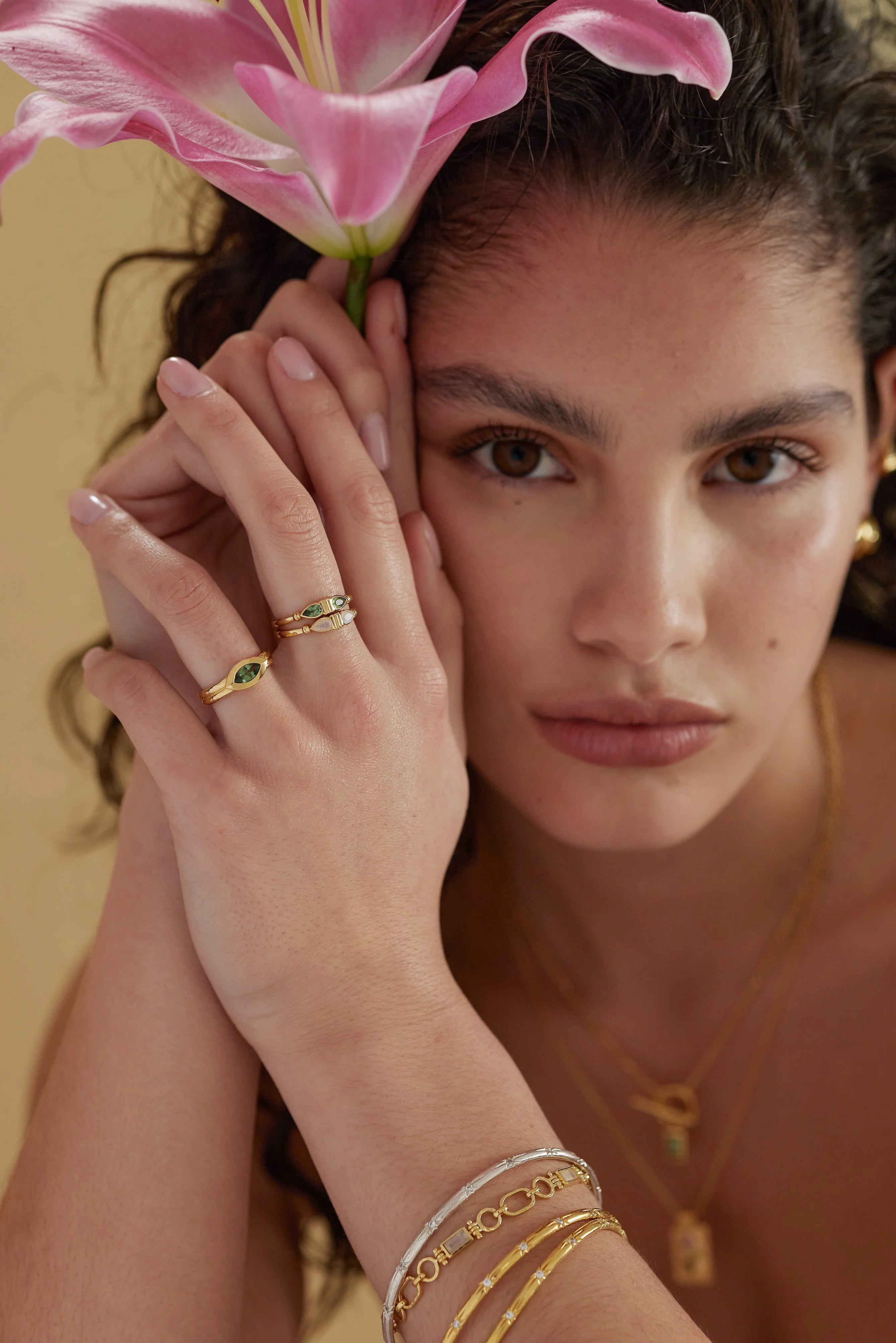 TONIMAY - AMARA MARQUISE APATITE GOLD RING - SIZE 8 LARGE