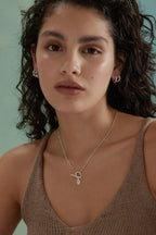 TONIMAY - MOONSTONE SILVER TOGGLE NECKLACE