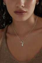 TONIMAY - MOONSTONE SILVER TOGGLE NECKLACE
