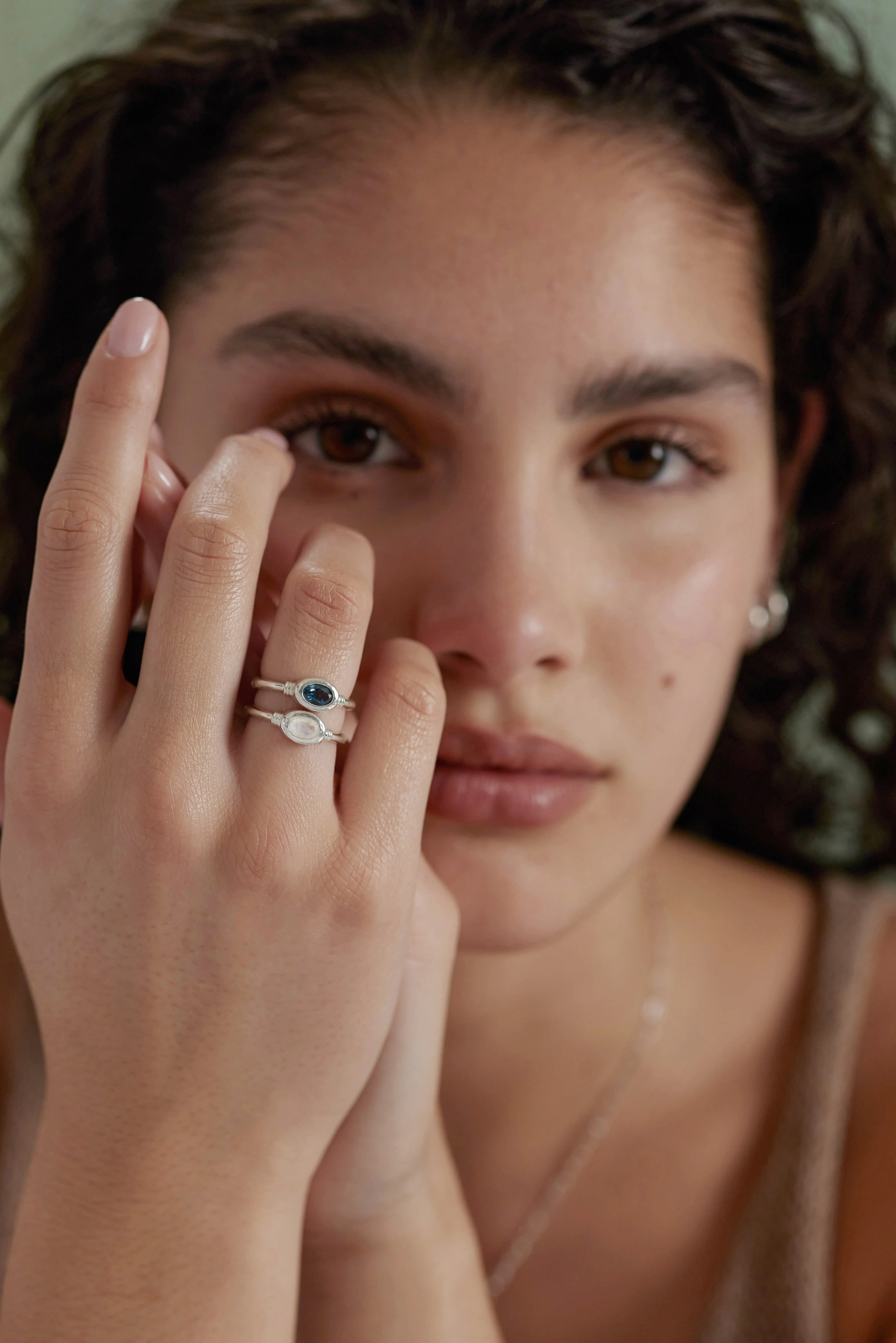 TONIMAY - TILLY MOONSTONE SILVER RING - SIZE 6 SMALL