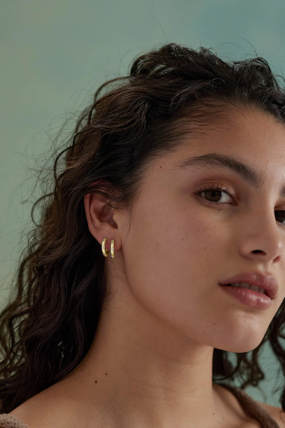 TONIMAY - STARBURST GOLD HOOPS