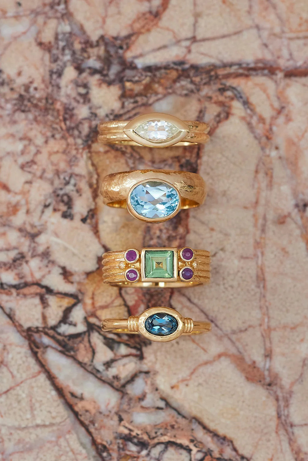 TONIMAY - AMARA MARQUISE TOPAZ GOLD RING - SIZE 8 LARGE