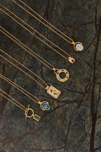 TONIMAY - APATITE GOLD TOGGLE NECKLACE
